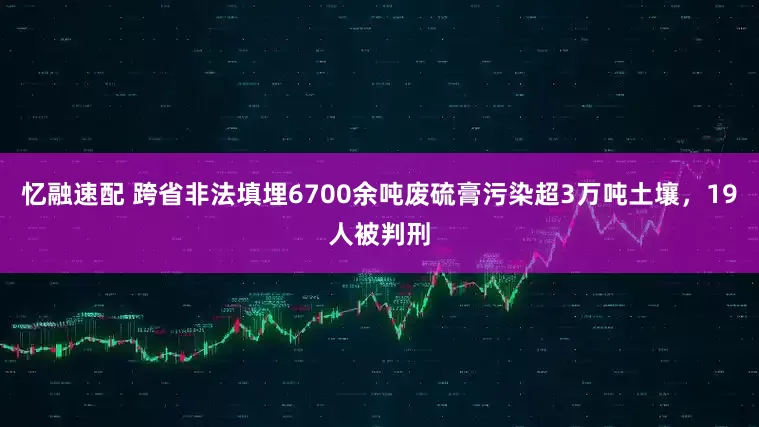 忆融速配 跨省非法填埋6700余吨废硫膏污染超3万吨土壤，19人被判刑
